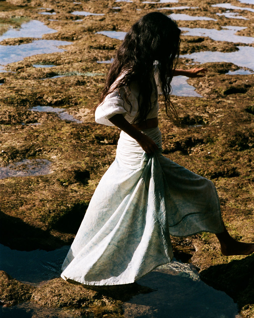 Nature light blue skirt