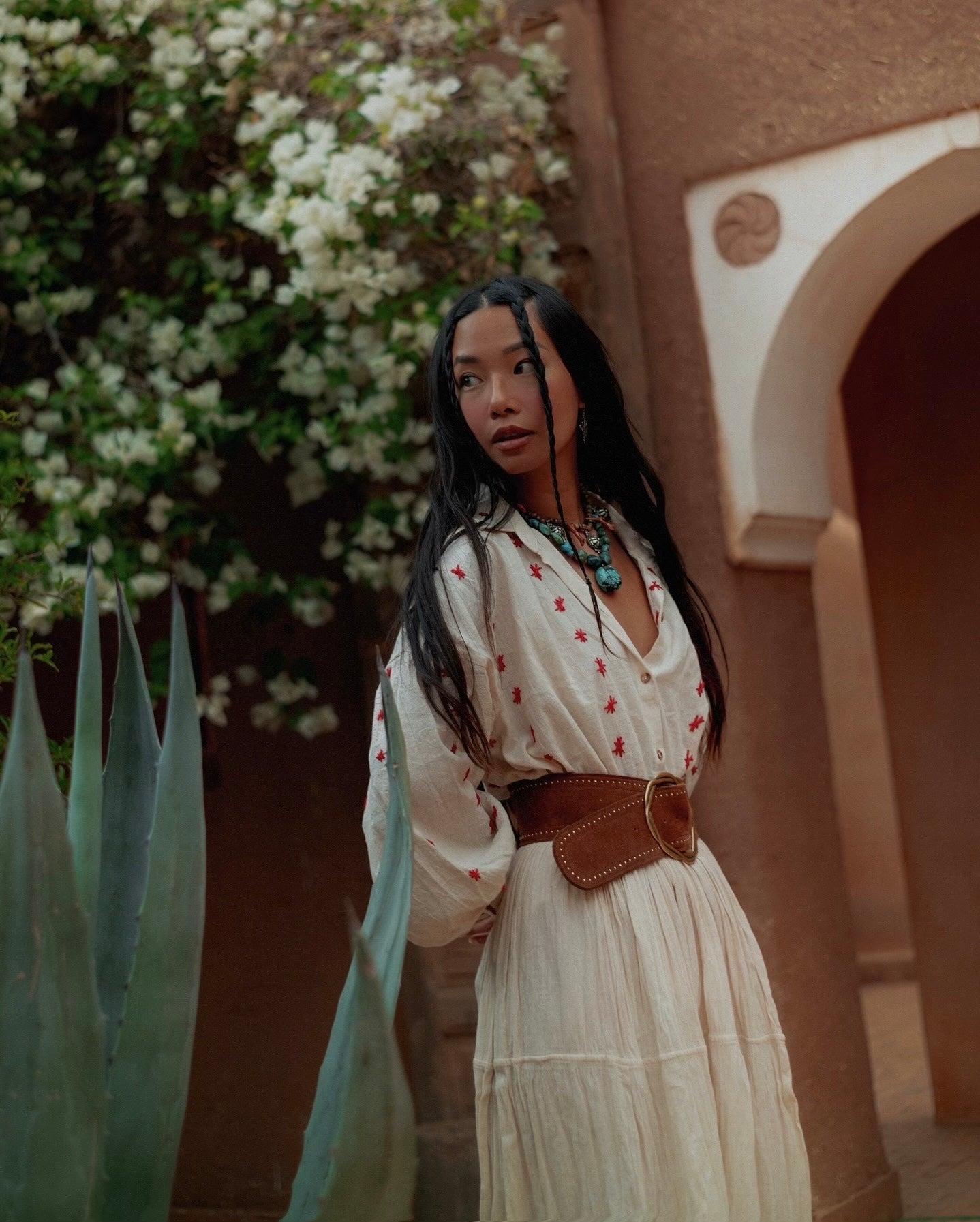Red Tulum Blouse