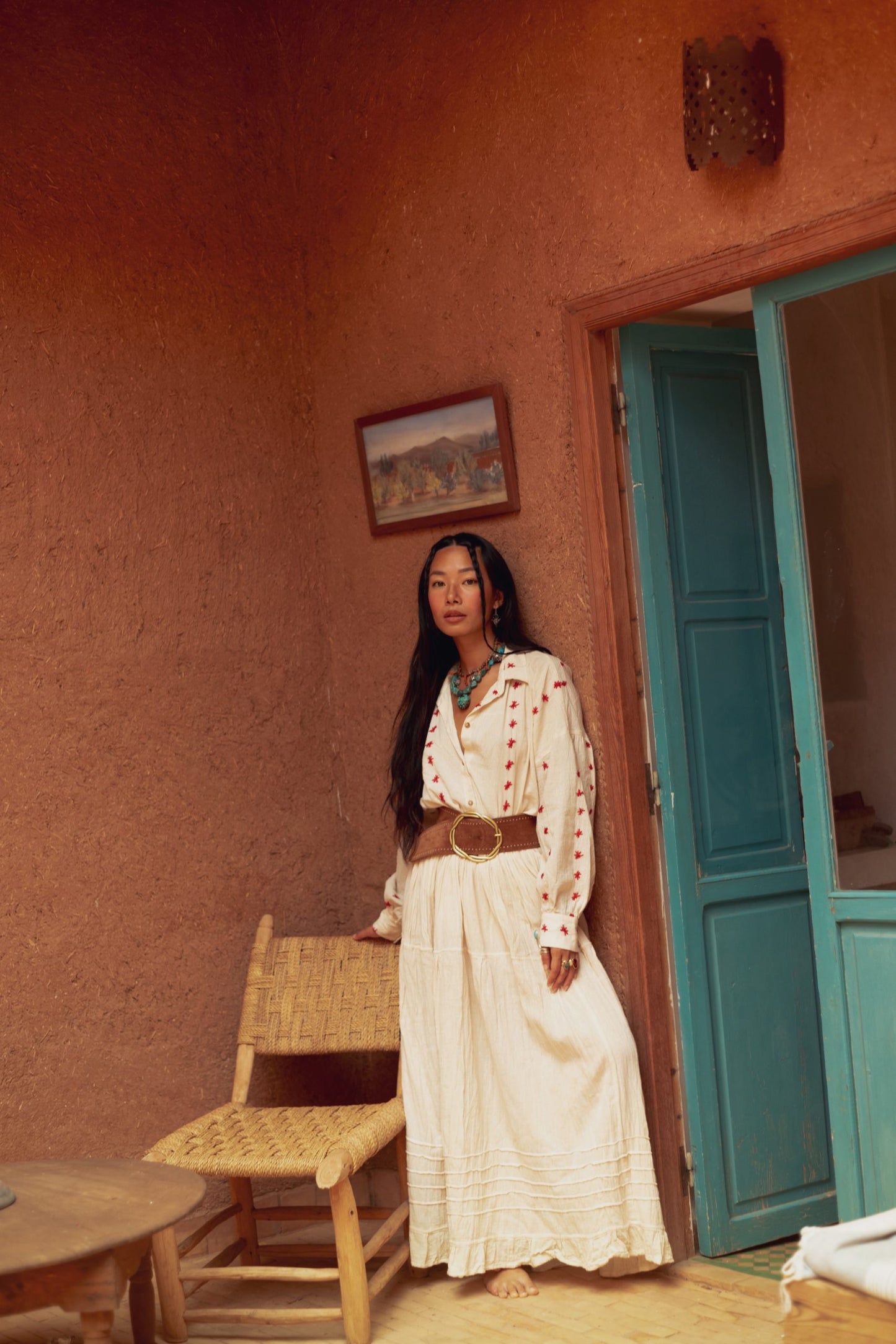 Red Tulum Blouse