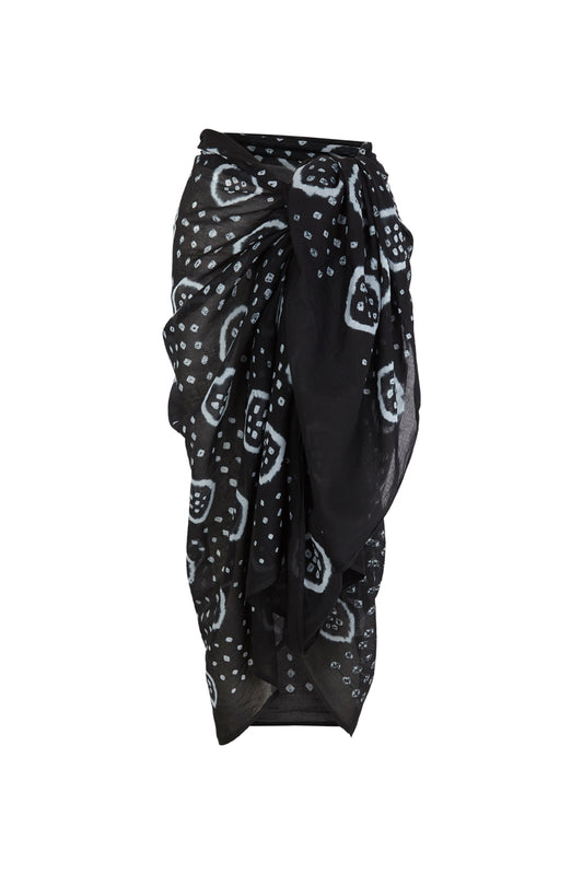 Pareo Shibori negro