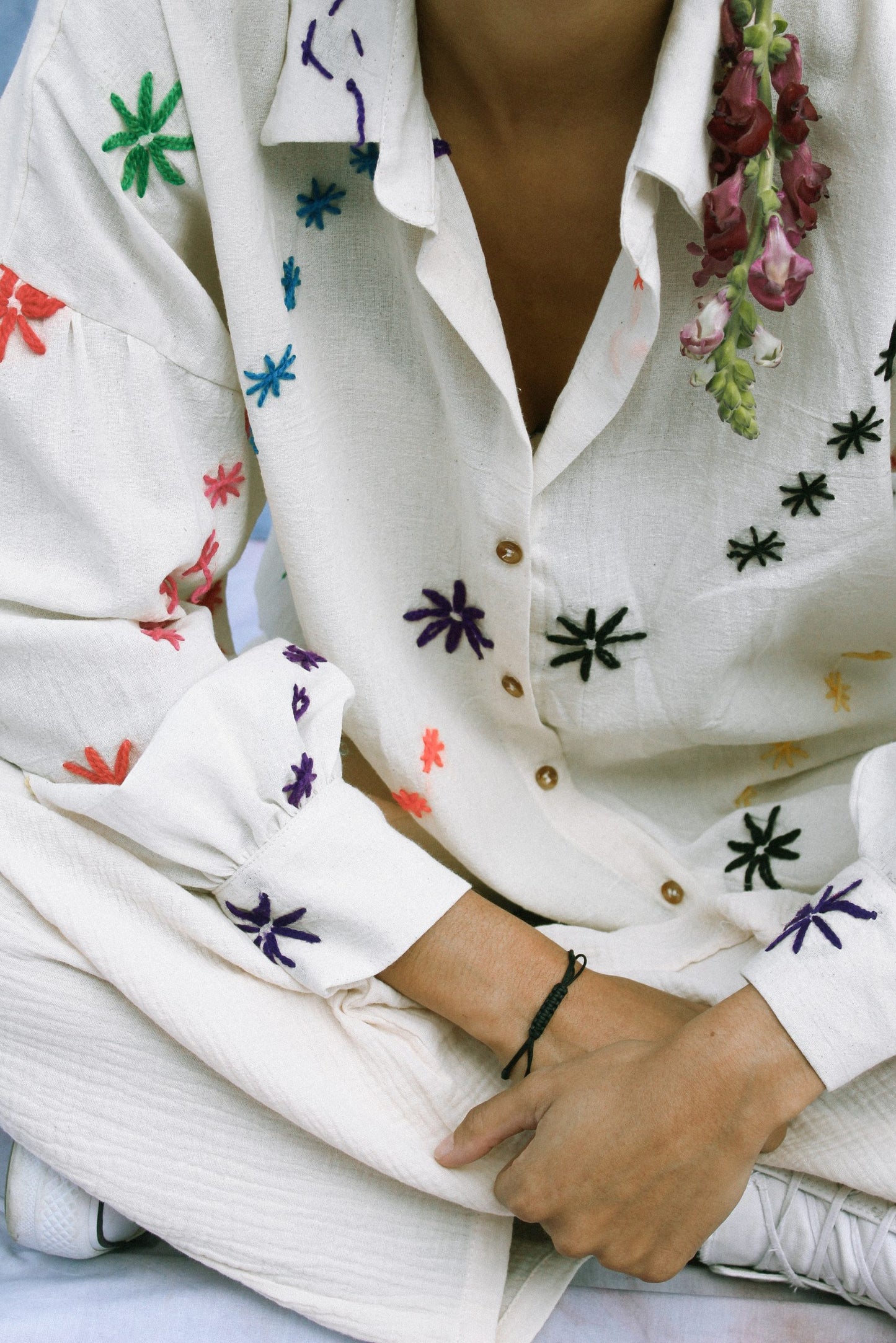 Mali flower blouse