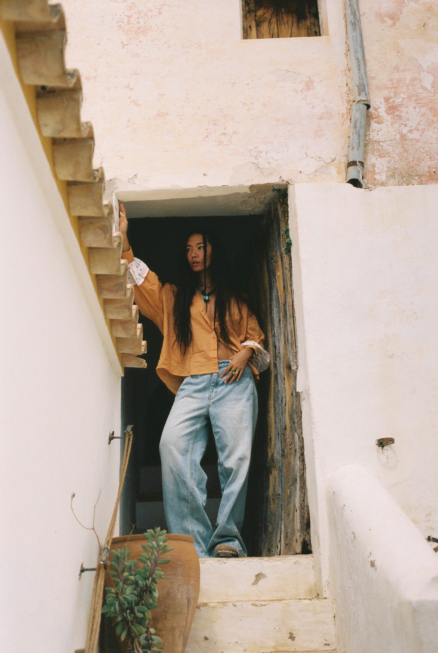 Cassiopeia Tangerine Blouse