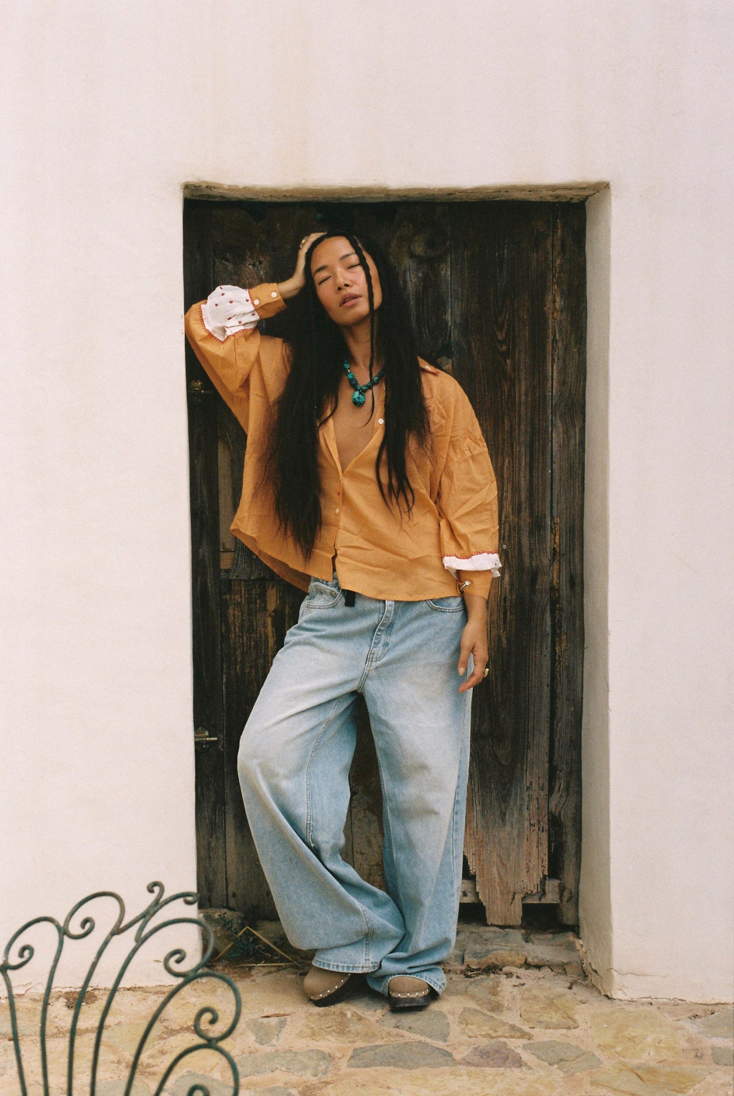 Cassiopeia Tangerine Blouse