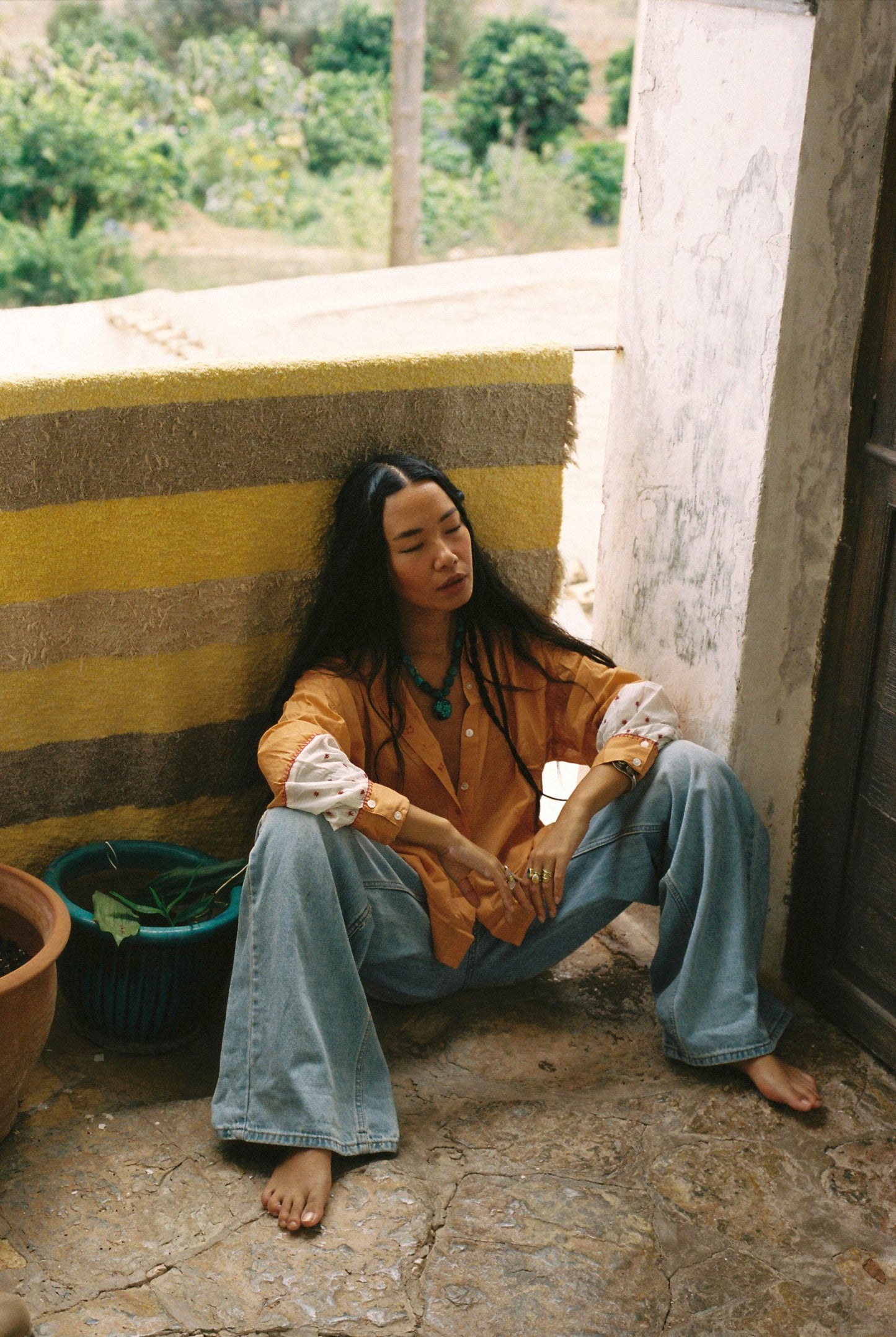 Cassiopeia Tangerine Blouse