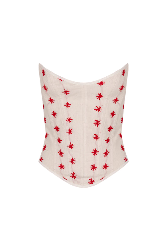 Corset Tulum red