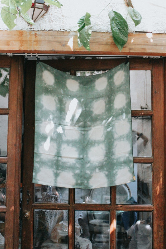 Sustainable green scarf